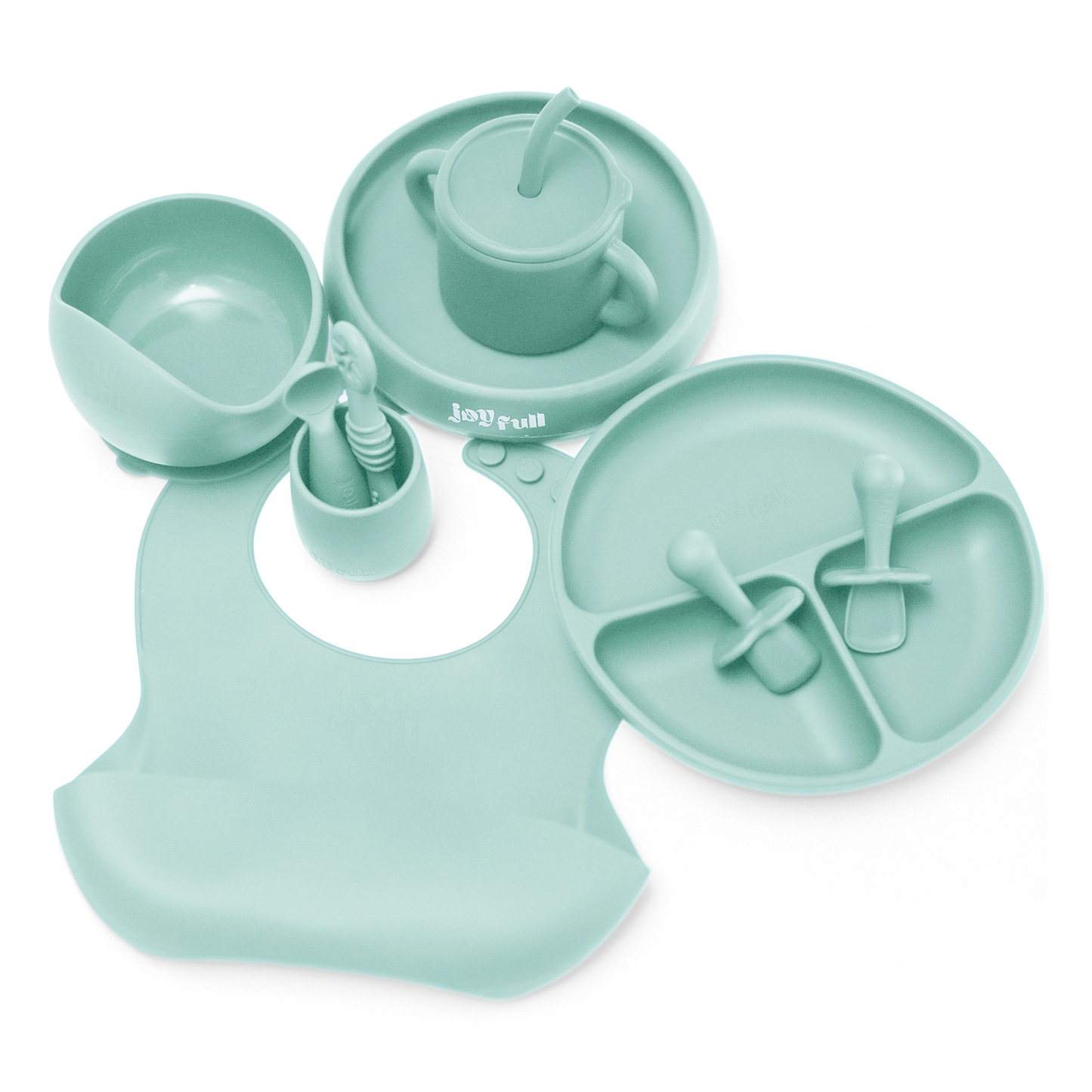 Baby Dishes Bundle - Light Green - Joyfull