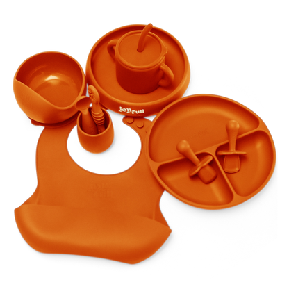 Baby Dishes Bundle - Orange- Joyfull