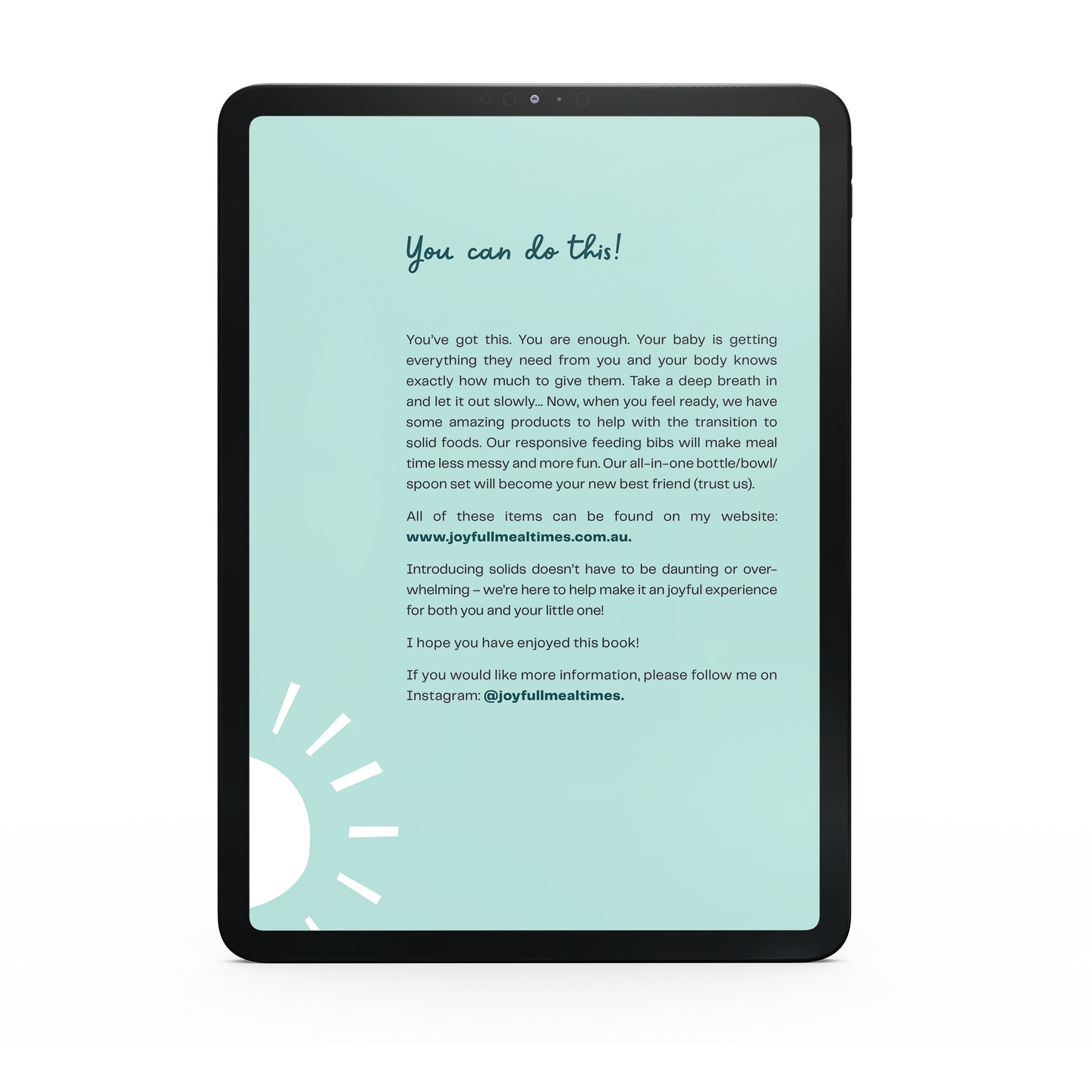 Starting Solids Guidebook 3 - Joyfull