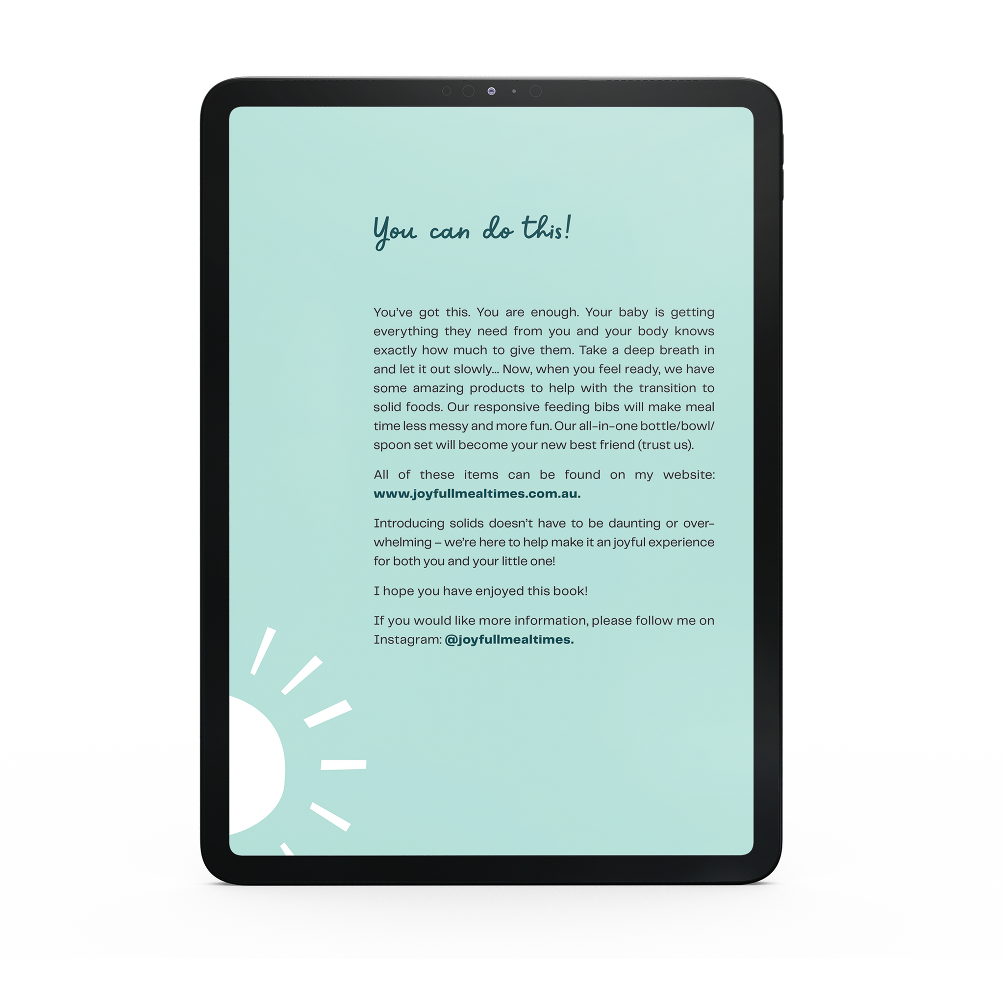 Starting Solids Guidebook 3 - Joyfull